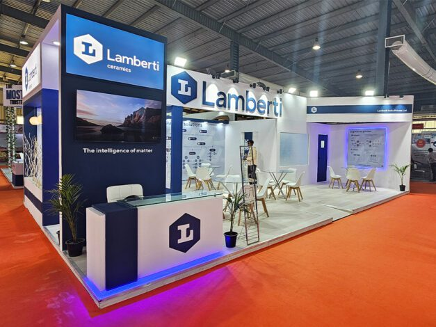 Exhibition stand designed for a European trade show