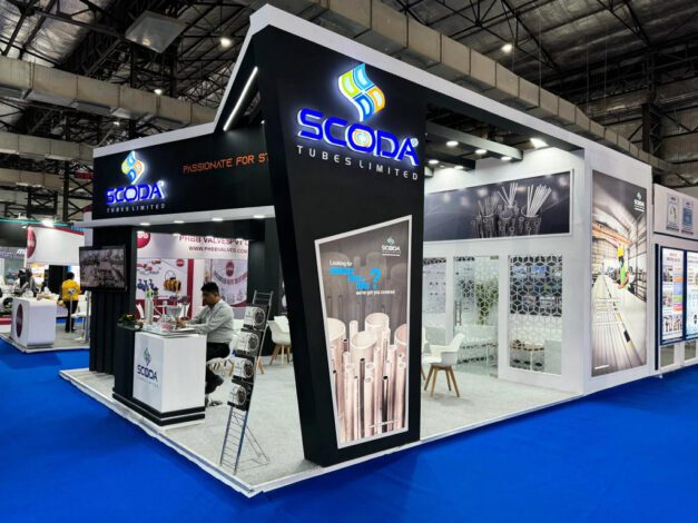 Exhibition stand lighting and visual details